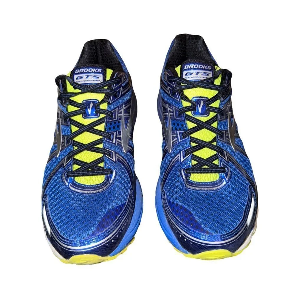 Men’s brooks GTS 17 Blue and Black Running Shoes size 9.5 wide 2E